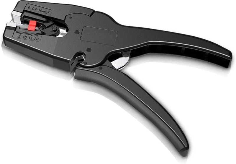 Jusch - Multifunktionale Abisolierzange, Schneidezange, Kabelschneider, Kabelabisolierer für Elektrokabel, Fasern, Kupfe...