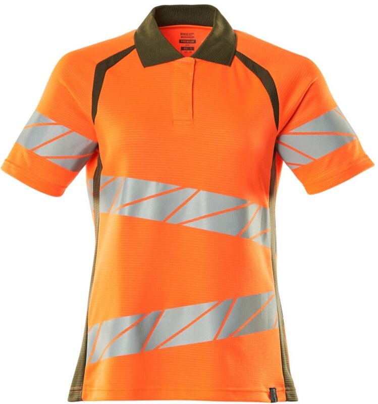 Mascot Damen-Polo-shirt 19093-771-1433 Gr. 2XL hi-vis orange/moosgrün