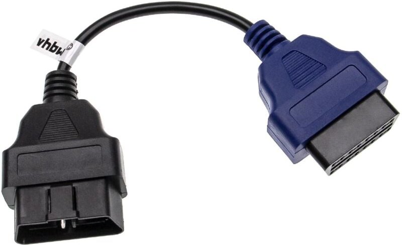 vhbw OBD Adapter A5 16Pin-OBD1 auf OBD2 kompatibel mit Lancia Auto, KFZ - 22 cm