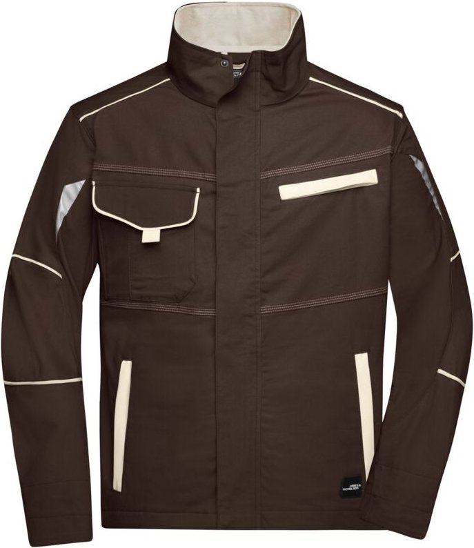 Thumbnail - James&nicholson - Funktionelle Jacke JN849 Gr. l brown/stone