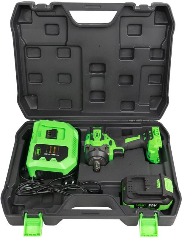 JBM60046C 1/2" 800 Nm Akku-Schlagpistole mit Koffer