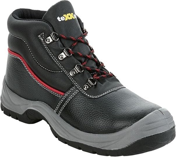 teXXor® S3-Sicherheitsschnürstiefel LE MANS, Schwarz/Rot