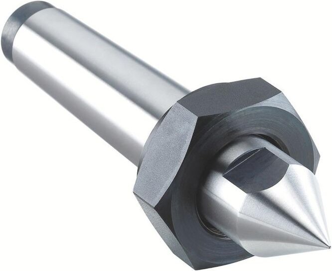 Röhm Feste Zentrierspitzen, MK 6, ähnlich DIN 807, volle Spitze mit Abdrückmutter - 005426