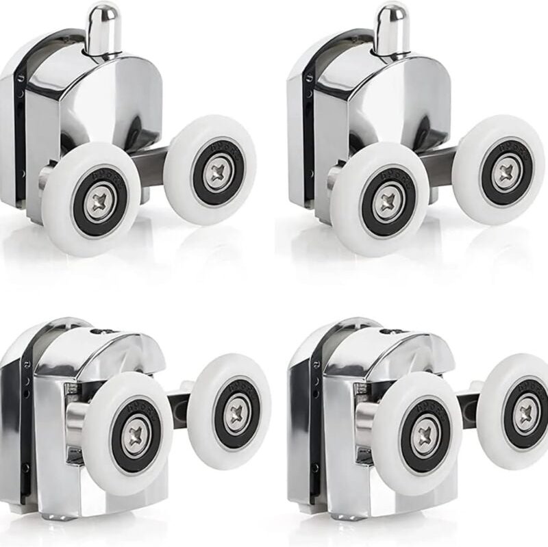 Ccykxa 8 Stück Schiebetürrollen für Duschen, Legierung, Räder für Duschschiebetüren - Ymyny