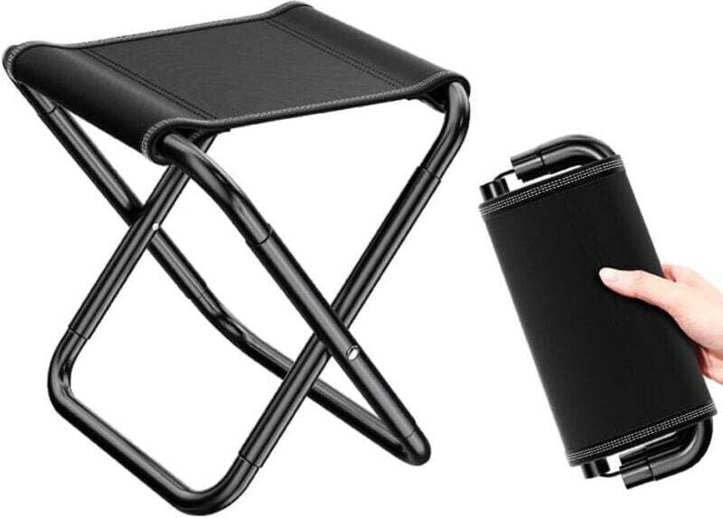 Sgabello da campeggio pieghevole, sedia pieghevole ultraleggera, sedile pieghevole portatile, piccola sedia da campeggio...