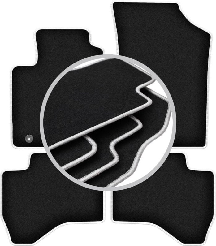 CARLUX-SILVER Autofußmatten für: Peugeot 108 Fließheck (2014-)