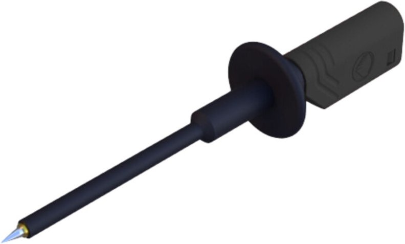 Sks Hirschmann - pruef 1600 Au sw Sicherheits-Prüfspitze Steckanschluss 2 mm cat iii 1000 v Schwarz