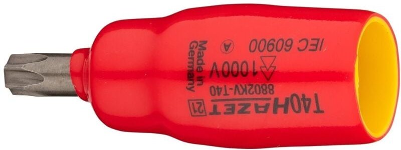 Hazet Schraubendreher-Steckschlüsseleinsatz, Vierkant hohl 10 mm (3/8), Innen TORX Profil, T40, kurz