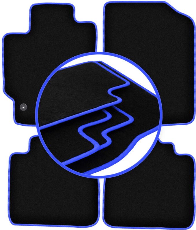 CARLUX-BLUE Autofußmatten für: Toyota Camry VII Limousine (2007-2011)
