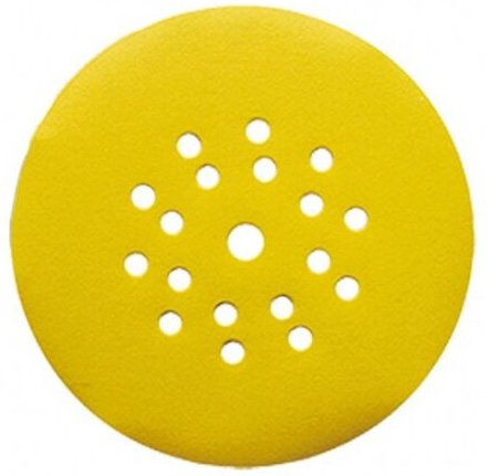 Klettbandscheibe Wand/Decke Classic ø 225 Grain 100 Gelocht 18+1