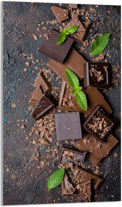 Glasschneidebrett 30x52 Schokolade