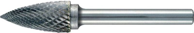 Promat - Frässtift spg ø 5 mm Kopflänge 12 mm Schaft-Ø 3 mm Hartmetall Verzahnung Kreuz