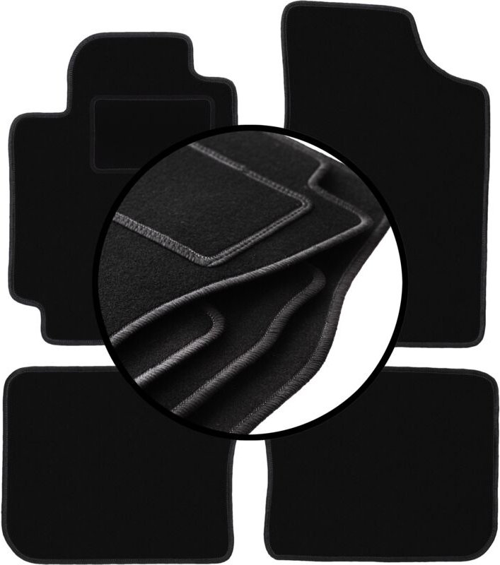 Komplettset Veloursmatten für: Toyota Camry VI Limousine (2001-2006)