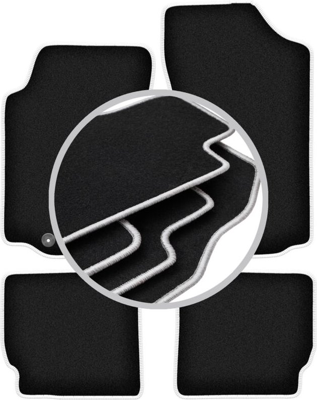 CARLUX-SILVER Autofußmatten für: Peugeot 306 Cabrio (1993-2001)