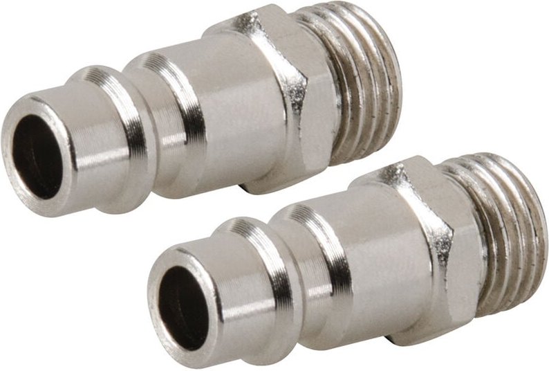 2 x Druckluft Bajonettverbinder 1/4-Zoll bsp Außengewinde