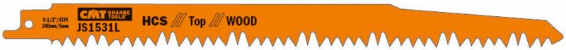 JS1531L-5 5 HCS-Holzsägeblätter 240 x 5 x 5 TPI (Seiten-/geschliffene Blätter)