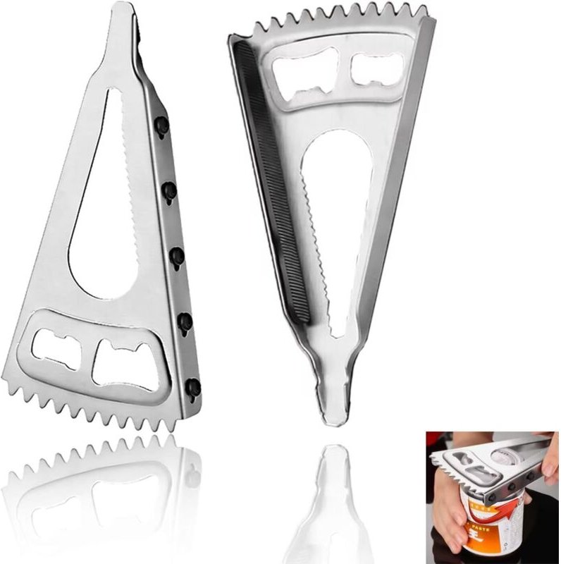 Stück Dosenöffner, multifunktionale manuelle Dosenöffner aus Edelstahl, rutschfeste Glasöffner, Küchenhelfer, für niedri...