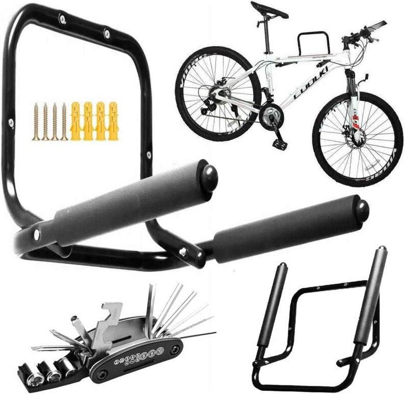 Wandhalterung für Fahrräder, faltbar, Wandhalterung für Fahrräder, 45 kg + gratis