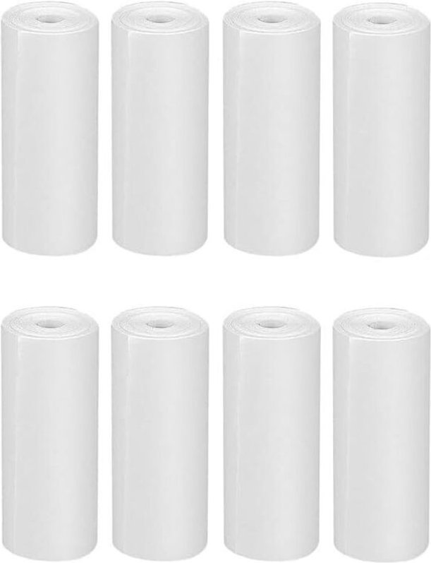 8 Rollen Thermopapier für Kinderkamera Tintenloses Nachfüllpapier für Kinder Sofortbildkameras Weißes Thermopapier & The...