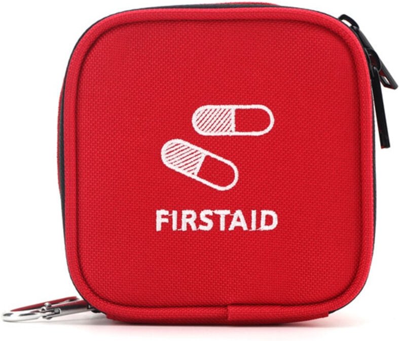 Oxford Red Tragbares Erste-Hilfe-Set für Zuhause, Camping und Wandern, kompakt und robust für Notfälle und Erste Hilfe