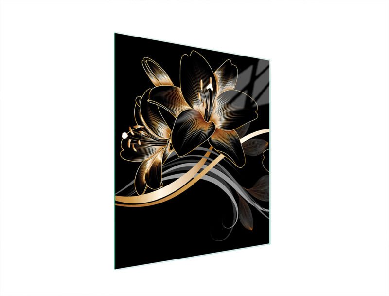 Glasschneidebrett 45x52 Orchidee