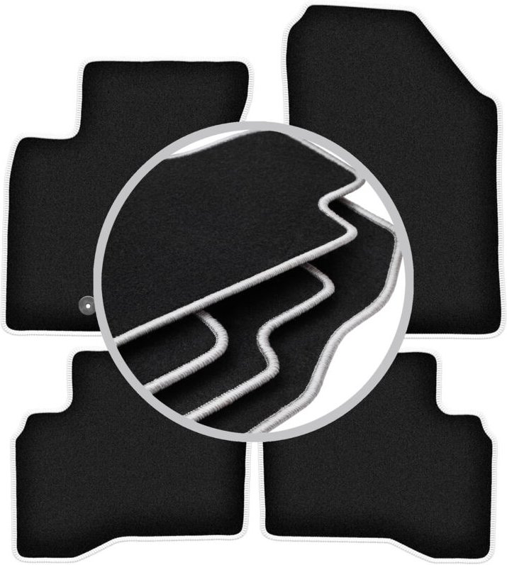 CARLUX-SILVER Autofußmatten für: Kia Niro Crossover (2016-)