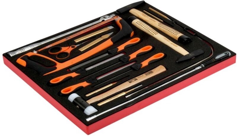 Bahco Fit&Go 3/3 Schaumstoffeinlage Satz Schlagwerkzeuge und Feilen - 19-tlg.