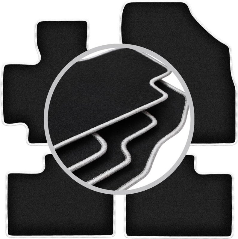 CARLUX-SILVER Autofußmatten für: Suzuki Ignis III Fließheck (2015-)