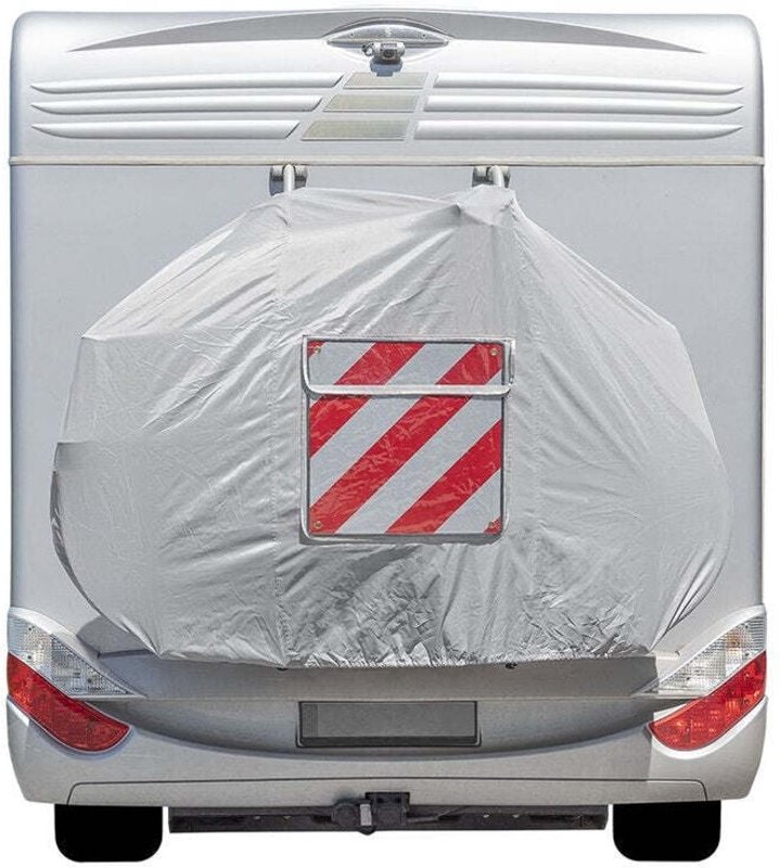 Fahrradabdeckung xl fur 2 fahrrader mit fach fur warnschild ripstop