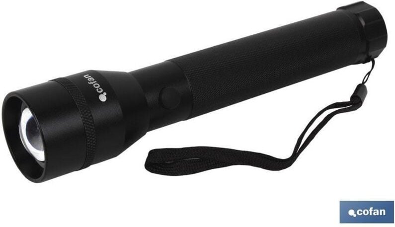 Aluminium-LED-Taschenlampe Zoom Led 140lm Ø4 x22 cm