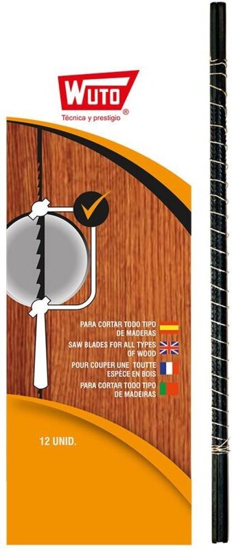 Wuto - Dekupiersäge für Holz 4/13 cm 25TPI (Blister 12 Einheiten) –