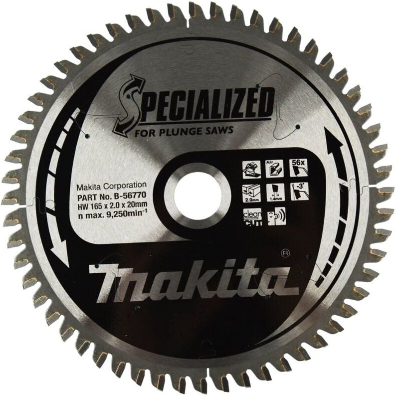 Specialized Sägeblatt 165x20x56Z (B-56770) - Makita