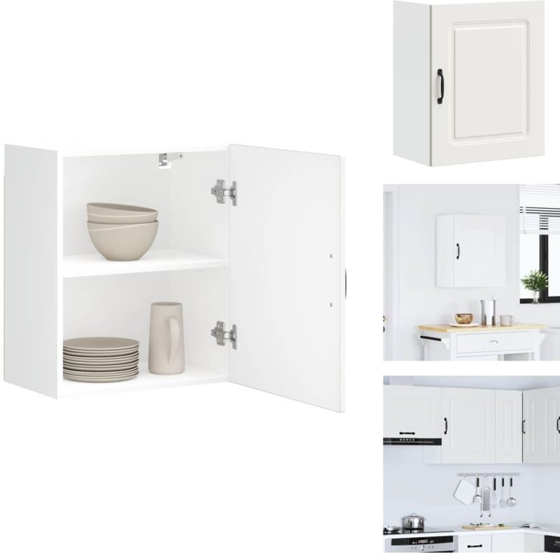 Küchen-Hängeschrank Kalmar Weiß Holzwerkstoff - Küchen-Wandschrank - Küchen-Wandschränke - Wandschrank Küche - Küchensch...