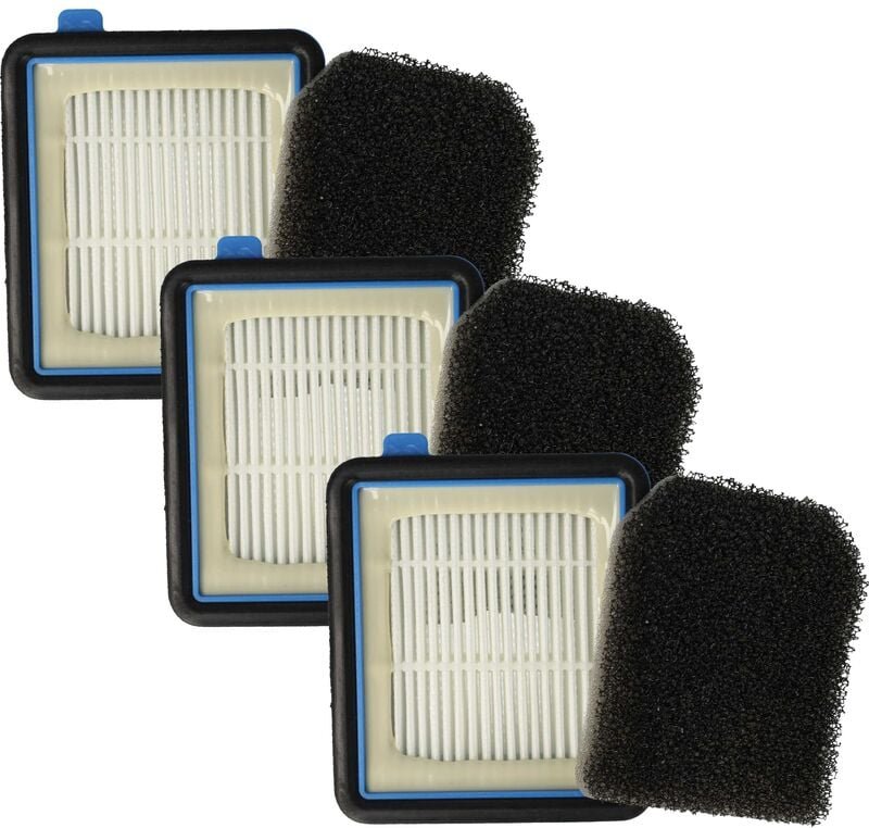 vhbw 3x HEPA-Filter, 3x Vormotor-Filter kompatibel mit AEG FX9-1-ALRG, FX9-1-4ST, FX9-1-MBM, FX9-1-4IG, FX9-1-IBM, FX9-1...
