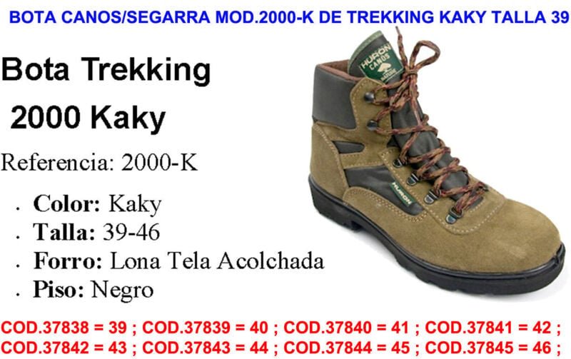 Fplus - Segarra Huron 2000-K Trekkingstiefel, Khaki-Farbe, Größe 39