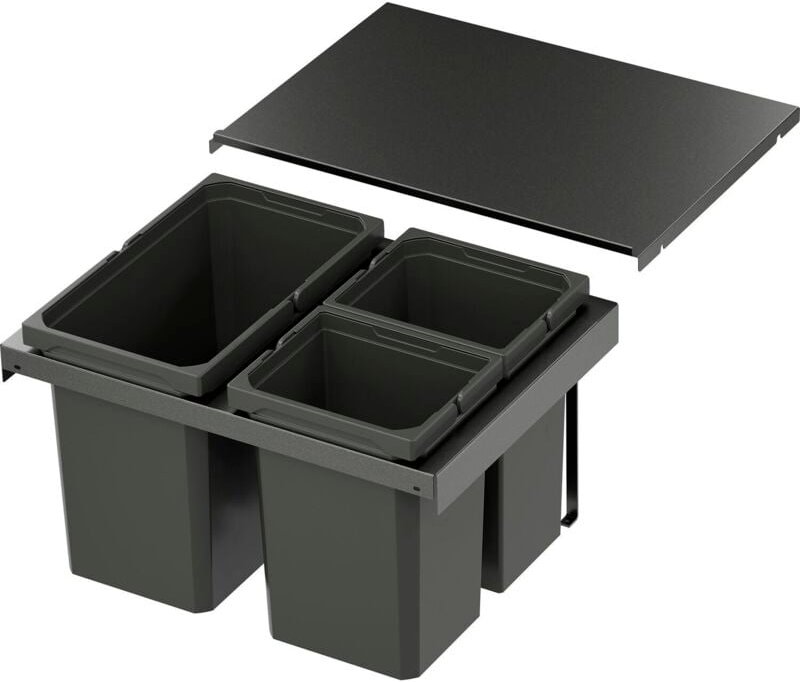 Vauth-sagel - Vs Envi Flex Abfalltrennsystem kb 600mm Mülltrennsystem 1x22/2x10 Liter Lava