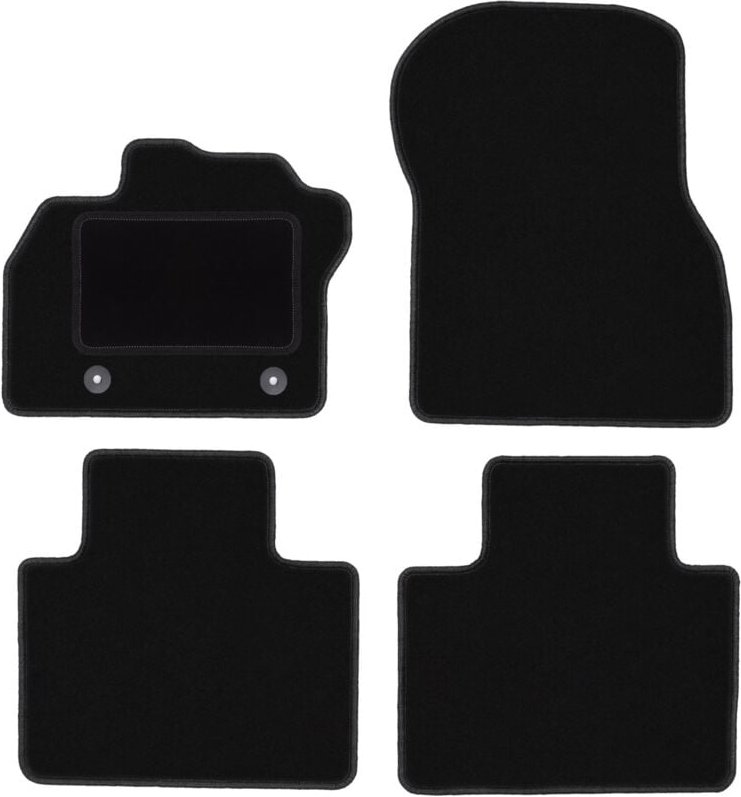 Schwarze Veloursmatten für: Renault Zoe II Fließheck (2018-)