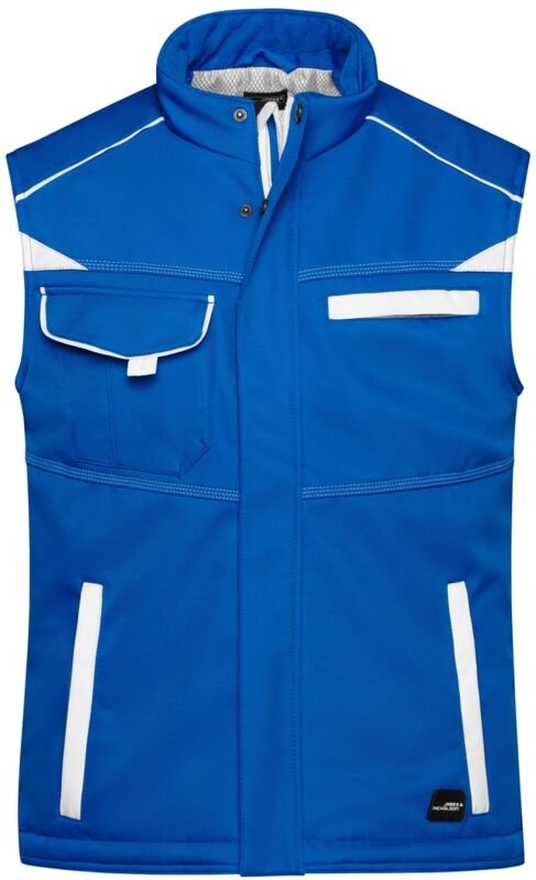 James&nicholson - Softshellweste mit warmem Innenfutter JN854 Gr. l royal/white