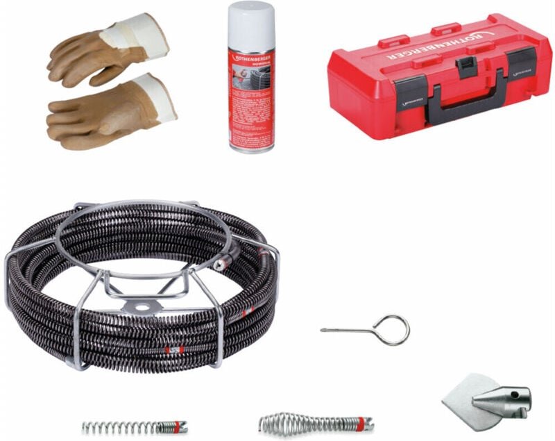 ROTHENBERGER Spiralen-und Werkzeugset Standard, 16mm, für R550, ohne Führungsschlauch - 072945X
