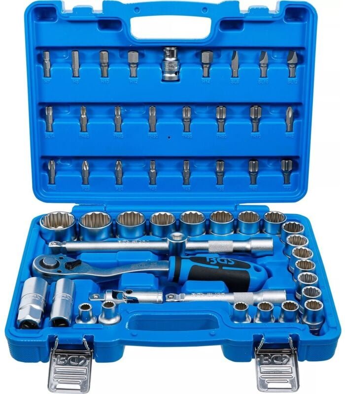 Steckschlüssel-Satz Zwölfkant Antrieb 12,5 mm (1/2") SW 8 - 32 mm 51-tlg.