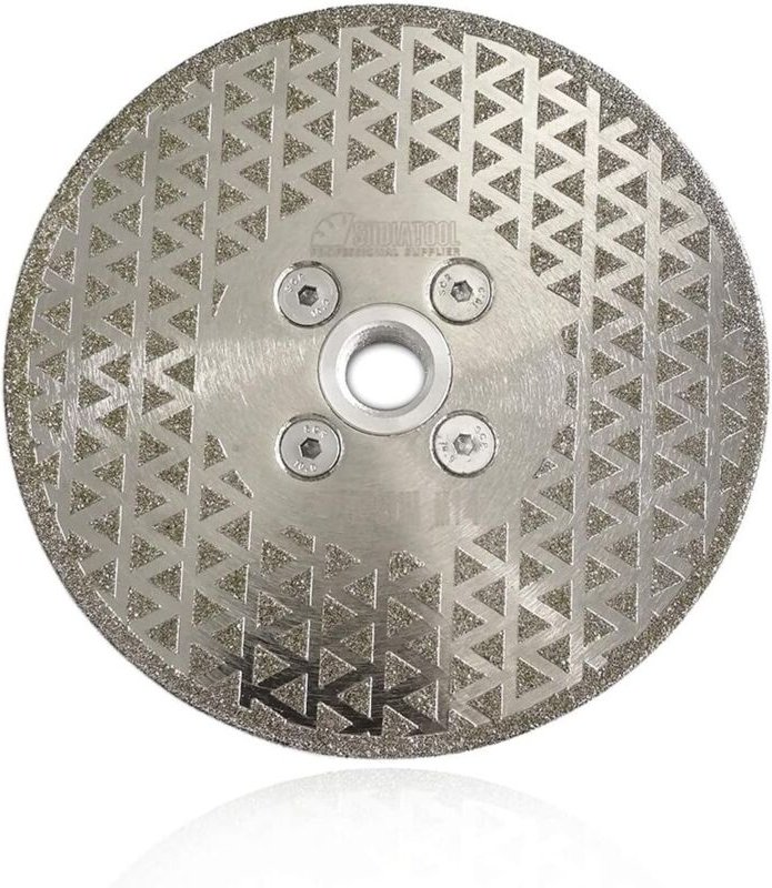 Thumbnail - Memkey - 125 mm Diamantscheibe, doppelseitig galvanisiertes Sägeblatt zum Schneiden und Schleifen von Stein, Granit, Mar...