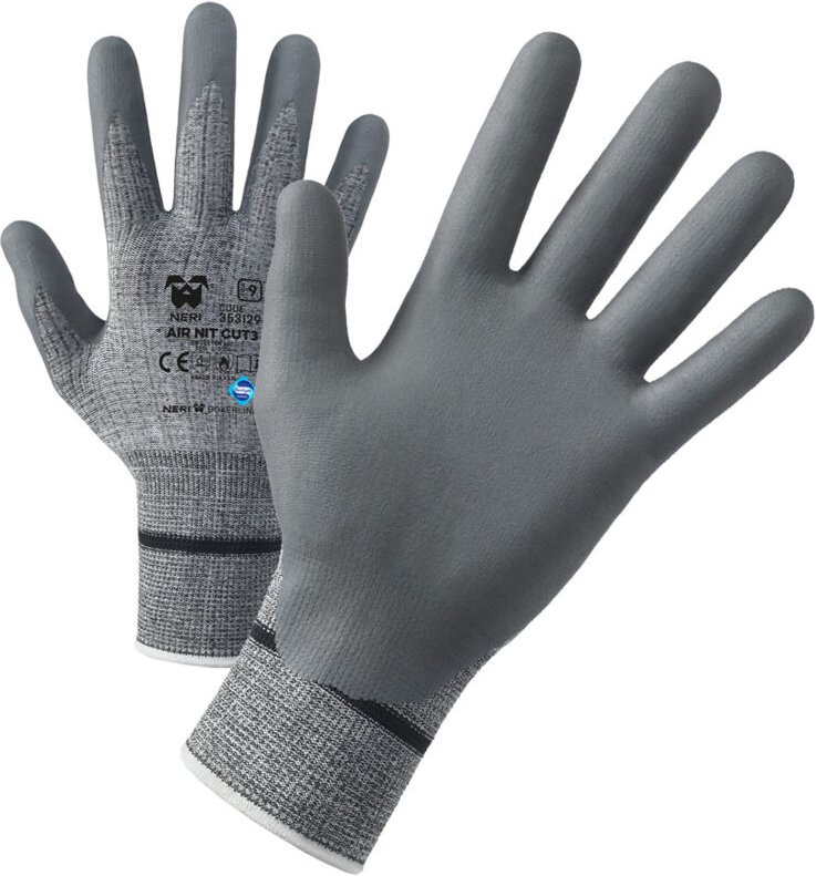 Neri - Air Nit Cut3 Schnittschutzhandschuhe - 10 (xl) - Grau