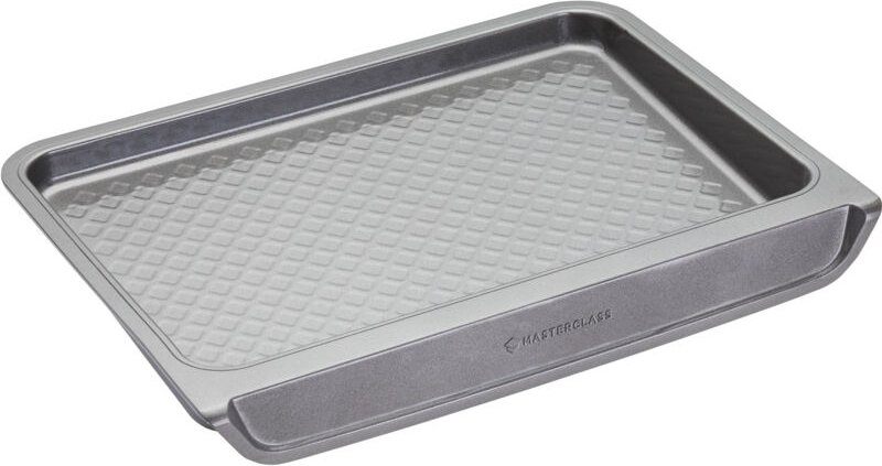 KitchenCraft MasterClass Antihaft-Backblech mit vertikaler Ablage of Carbonstahl 40,5 x 31 x 5 cm