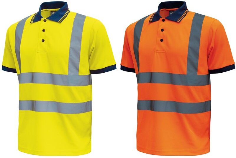 Polo alta visibilità Upower FOG Hi-Light manica corta -Arancione-XXL - Orange -