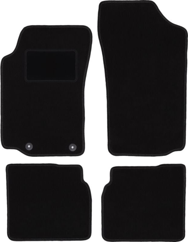 Schwarze Veloursmatten für: Peugeot 306 Cabrio (1993-2001)