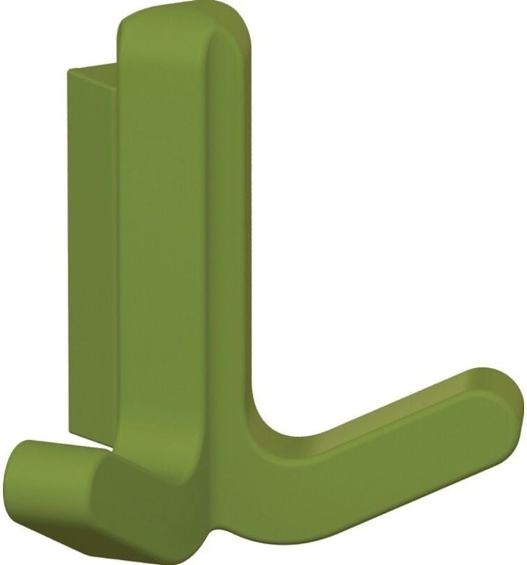 Hewi - Doppelhaken Serie 477 matt, elastisch Kunststoff (tpu) 74 apfelgrün Höhe 69 mm