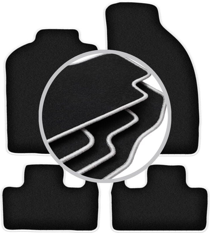 CARLUX-SILVER Autofußmatten für: FIat Coupe Coupé (1993-2000)