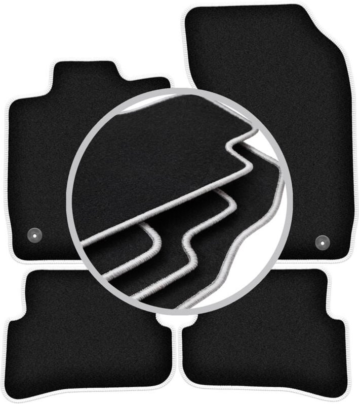 CARLUX-SILVER Autofußmatten für: Audi A1 8X Fließheck (2010-)