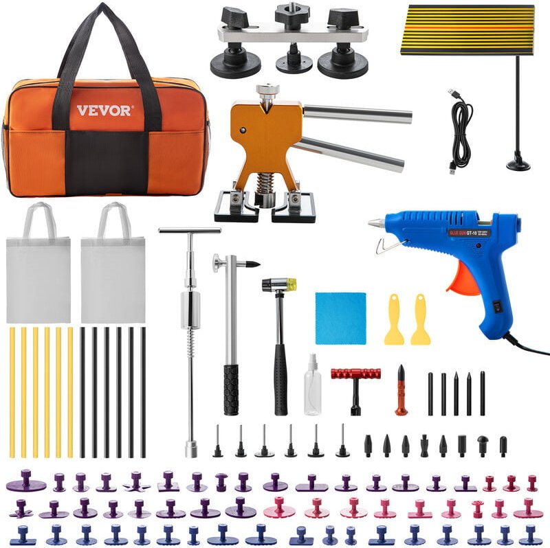 Thumbnail - 89 Stk. Auto Dellen Reparaturset professionell, Paintless Ausbeulwerkzeug, diy Repair Puller kit Dent Removal Tool, Hage...
