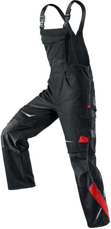 Thumbnail - Kübler Latzhose pulsschlag 3324 schwarz/mittelrot Gr. 26